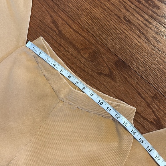 Lucca Jenni wide leg knit crop pants trousers pull on Kelley Cawley camel LUX Sm - Picture 6 of 13